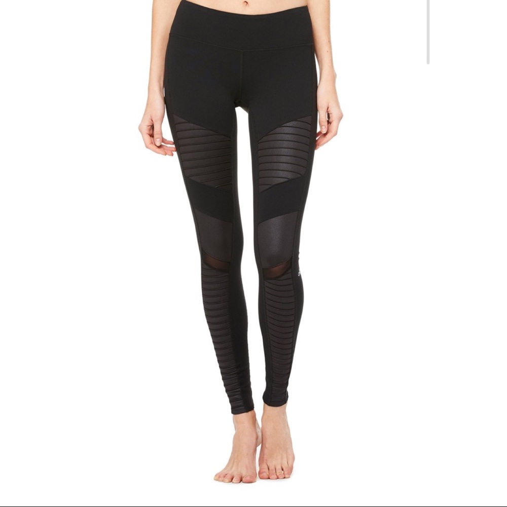 Alo Yoga Moto Legging black/glossy black SZ small